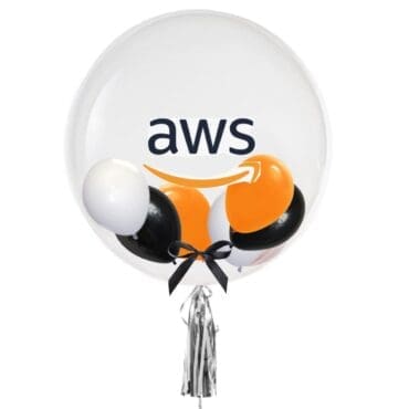 24"Corporate Helium Balloon with mini Balloons