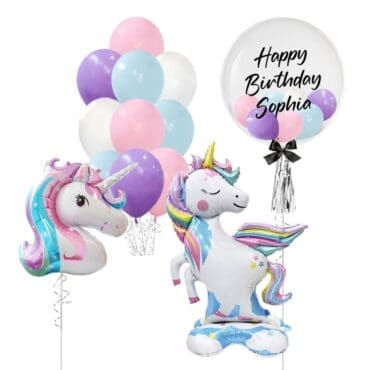 Baby Unicorn Mega Balloon Package