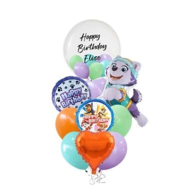 Paw Patrol Everest Happy Birthday Deluxe Bouquet