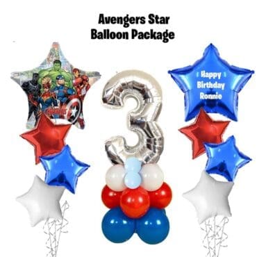 Star Balloon Package - Avengers