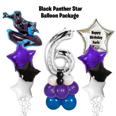 Star Balloon Package - Black Panther