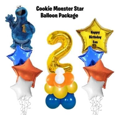 Star Balloon Package - Cookie Monster