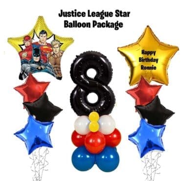 Star Balloon Package - Justice League