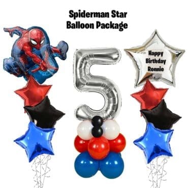 Star Balloon Package - Spiderman