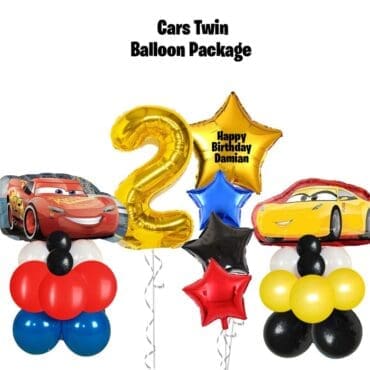 Twin Balloon Package - Cars