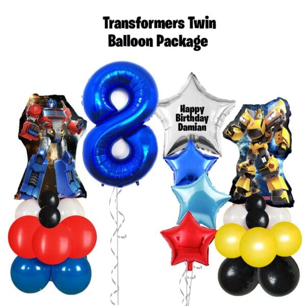 Twin Balloon Package - Transformers