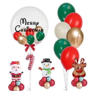 24 inch Customize Balloon Christmas Bouquet with mini centerpieces