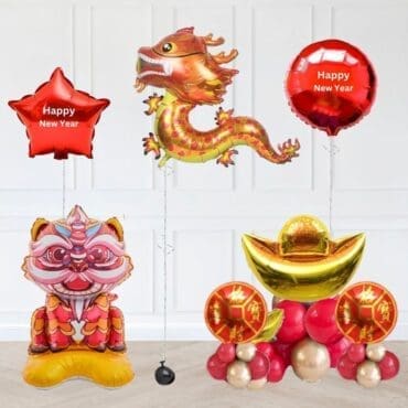 Chinese New Year Dragon Ingot Balloon Package
