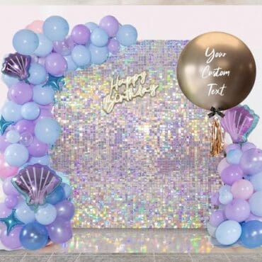 Shimmer Iridescent board with customize balloon