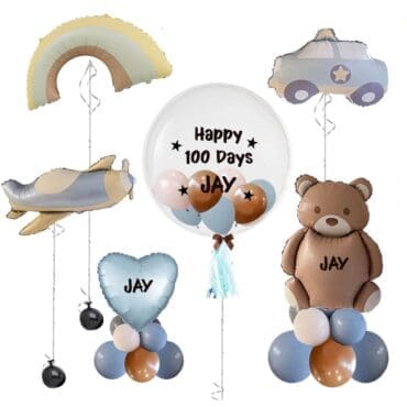 Baby shower Boy matte Balloon package