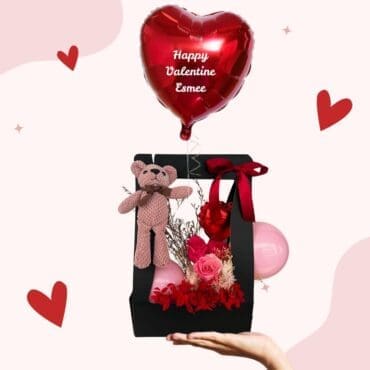 Bloom Box Flower Ted Hearts