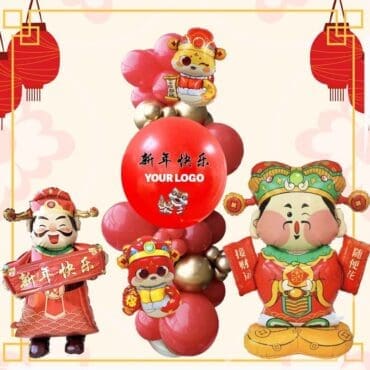 Chinese New Year Garland Snake Column Balloon Package