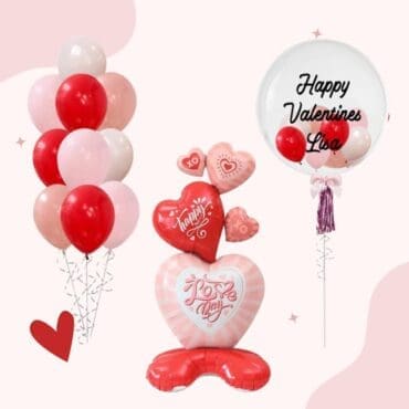 Happy Valentines Love Day Balloon Package