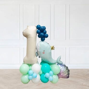 Prince Whale Balloon Centerpiece