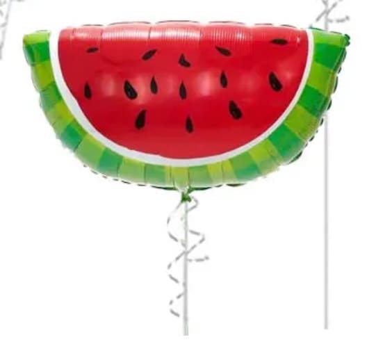 Watermelon supershape helium balloon