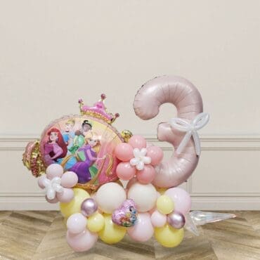Disney Princess Tiara Balloon Centerpiece
