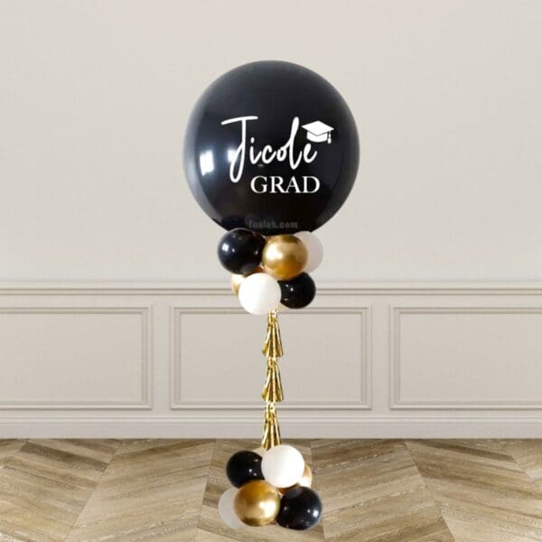 28" Customize Graduation Balloon Tassel Pillar Stand