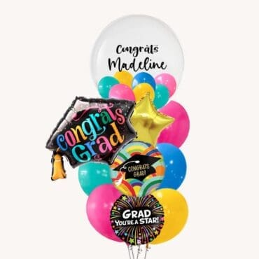Congrats Grad Hat Deluxe Balloon Bouquet