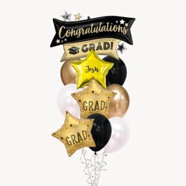 Graduation Congrats Grad Banner Balloon Bouquet