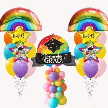Graduation Rainbow Bash Balloon Package