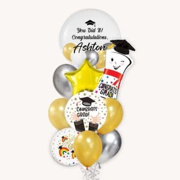 Graduate Scroll Diploma Deluxe Balloon Bouquet