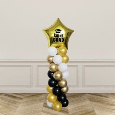 32" Customize Spiral Star Graduation Balloon Column Display