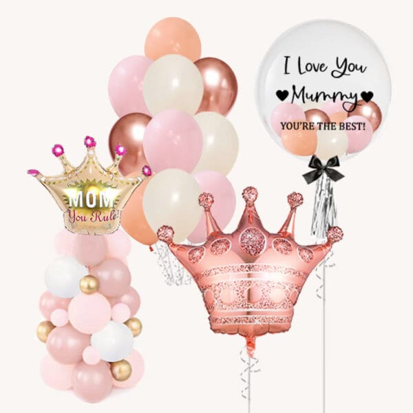 Mothers Day Best Queen Mega Balloon Package
