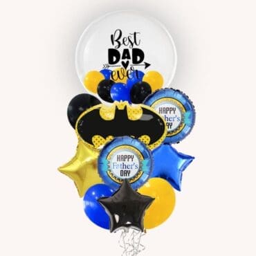 Batman Best Dad Ever Deluxe Balloon Bouquet