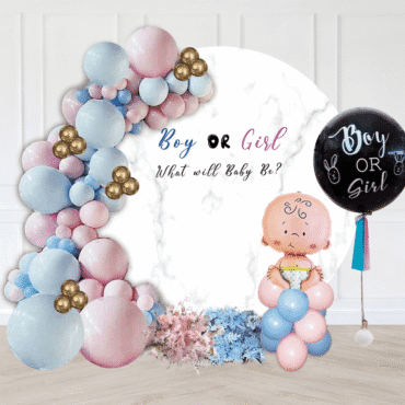 Gender-Reveal-Marble-Board-Balloon-Setup