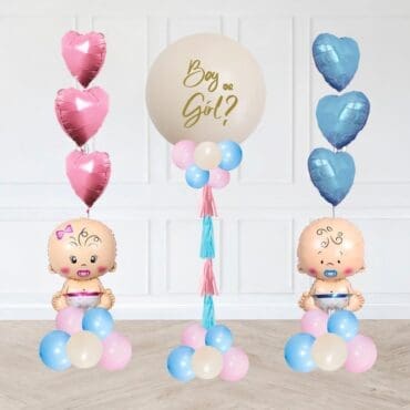 Gender Reveal Pop Balloon Pillar Package