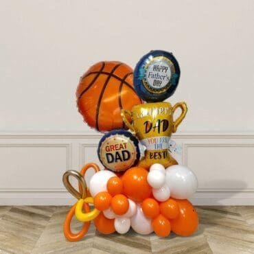 Happy Father Day Basketball Balloon Centerpiece