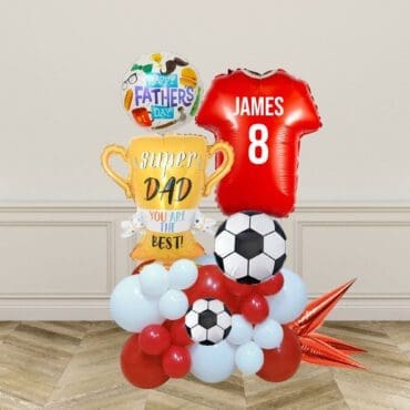 Super Dad Liverpool Soccer Balloon Centerpiece