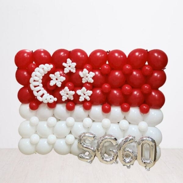 SG60 Handcrafted Singapore Flag Balloon