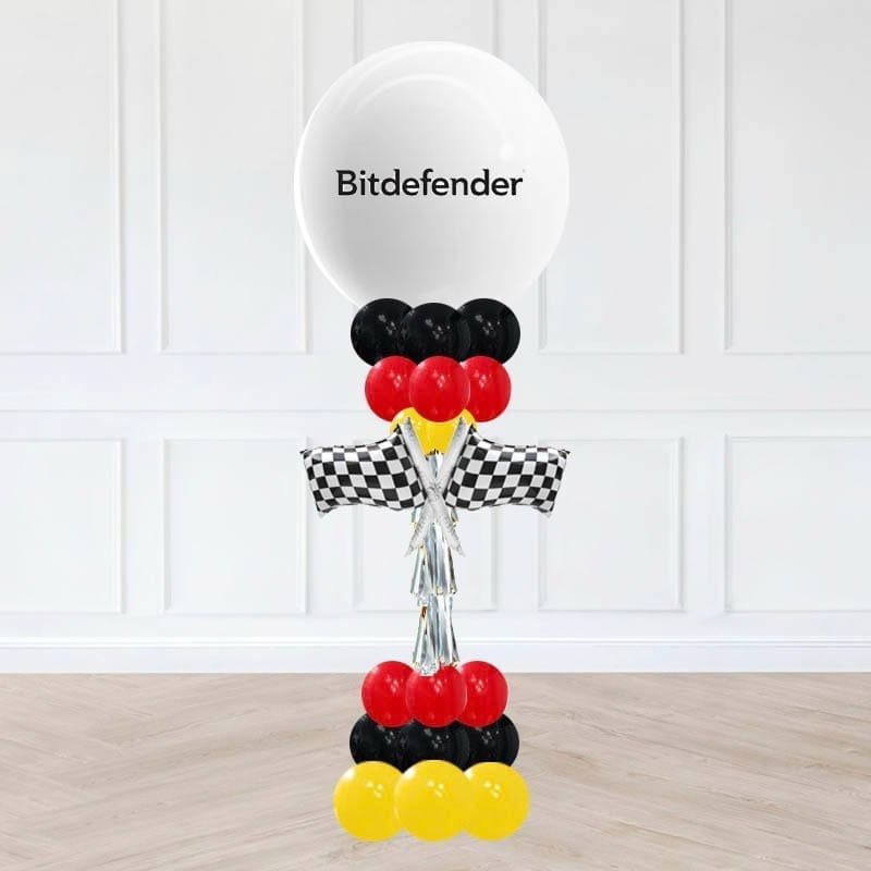 F1 Race Car Balloon Pillar