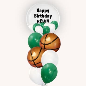Basketball Clover Personalised Bubble Pop Bouquet