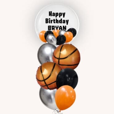 Basketball Personalised Bubble Pop Bouquet