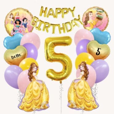 Disney Beauty and the Beast Princess Belle Birthday Bash Balloon Package