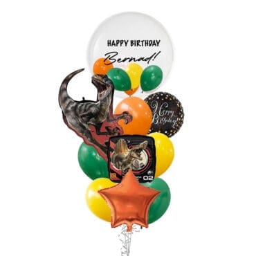 Jurassic Dinosaur Happy Birthday Deluxe Balloon bouquet
