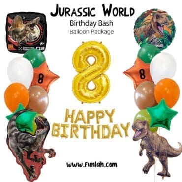 Jurassic World Dinosaur Birthday Bash Balloon Package