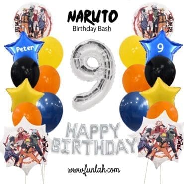 Naruto Birthday Bash Balloon Package