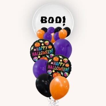 Boo Halloween Bubble Balloon Bouquet
