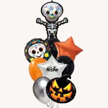 Holograhic Skeleton Grand Balloon Bouquet