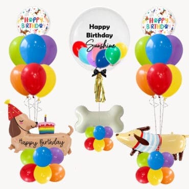 Dachshund the Sausage Dog Birthday Balloon Package