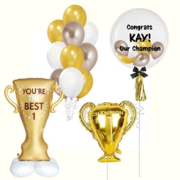 Congratulation Trophy Champion Mega Balloon Package