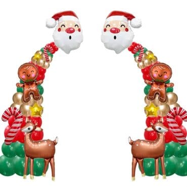 Christmas Bending Santa Balloon
