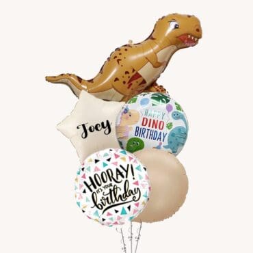 Baby Tyrannosaur Dinosaur Balloon Bouquet