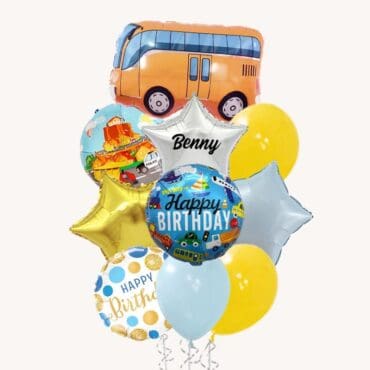 Birthday Bus Grand Balloon Bouquet