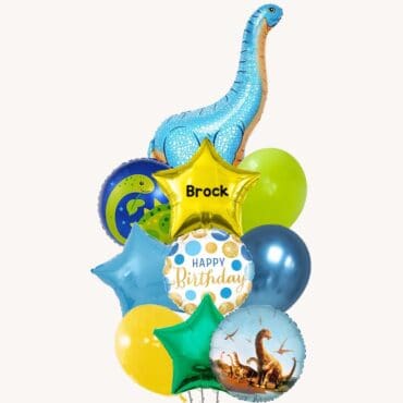 Blue Brontomerus Dinosaur Grand Balloon Bouquet