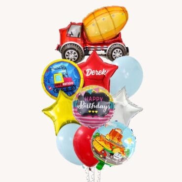 Cement Truck Construction Grand Balloon Bouquet