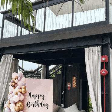 Gazebo Custom Balloon backdrop